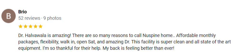 Chiropractic Flowery Branch GA Brio Testimonial